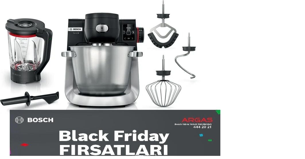 MUMS6ZS17-Serie 6 Mutfak Makinesi 1600 W Siyah, Paslanmaz çelik