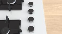 POP7C2P30O-Serie 4 Gazlı Ocak 67 cm Sert cam, Beyaz