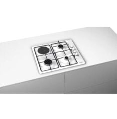 PBY6C2K62Q-SERİ 2 / 60CM BEYAZ ANKASTRE OCAK-3 GÖZ GAZ + 1 GÖZ ELEKTRİK