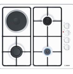 PBY6C2K62Q-SERİ 2 / 60CM BEYAZ ANKASTRE OCAK-3 GÖZ GAZ + 1 GÖZ ELEKTRİK