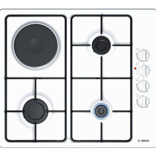 PBY6C2K62Q-SERİ 2 / 60CM BEYAZ ANKASTRE OCAK-3 GÖZ GAZ + 1 GÖZ ELEKTRİK