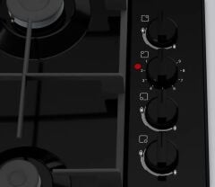 PBY6C6K62Q-Seri | 2 Kombine pişirme yüzeyi (gaz/elektrik) 60 cm Siyah