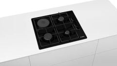 PBY6C6K62Q-Seri | 2 Kombine pişirme yüzeyi (gaz/elektrik) 60 cm Siyah