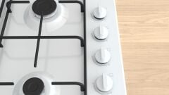 PBP6C2K80O-Serie 2 Gazlı Ocak 60 cm Emaye, Beyaz