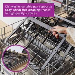 PCS7A5I90-Seri 6 Gazlı ocak 75 cm Paslanmaz çelik -1 Göz Wok