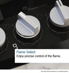 PCS7A5I90-Seri 6 Gazlı ocak 75 cm Paslanmaz çelik -1 Göz Wok