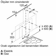 DWF95AJ60T-Serie 4 Duvar Tipi Davlumbaz 90 cm Siyah Cam