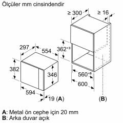 BFL524MB2-Serie 4 Ankastre Mikrodalga Siyah 20 Lt.