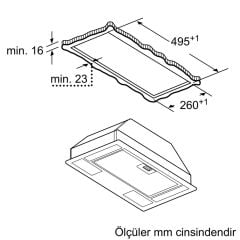 DLN56AC60-Serie | 2 Gömme Aspiratör 53 cm Siyah Renk 570 m³/h