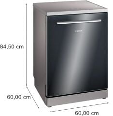 SMS6ENB60T-Serie | 6 Solo Bulaşık Makinesi 60 cm Siyah- 3 Çekmece -6 proğram-Home Connect