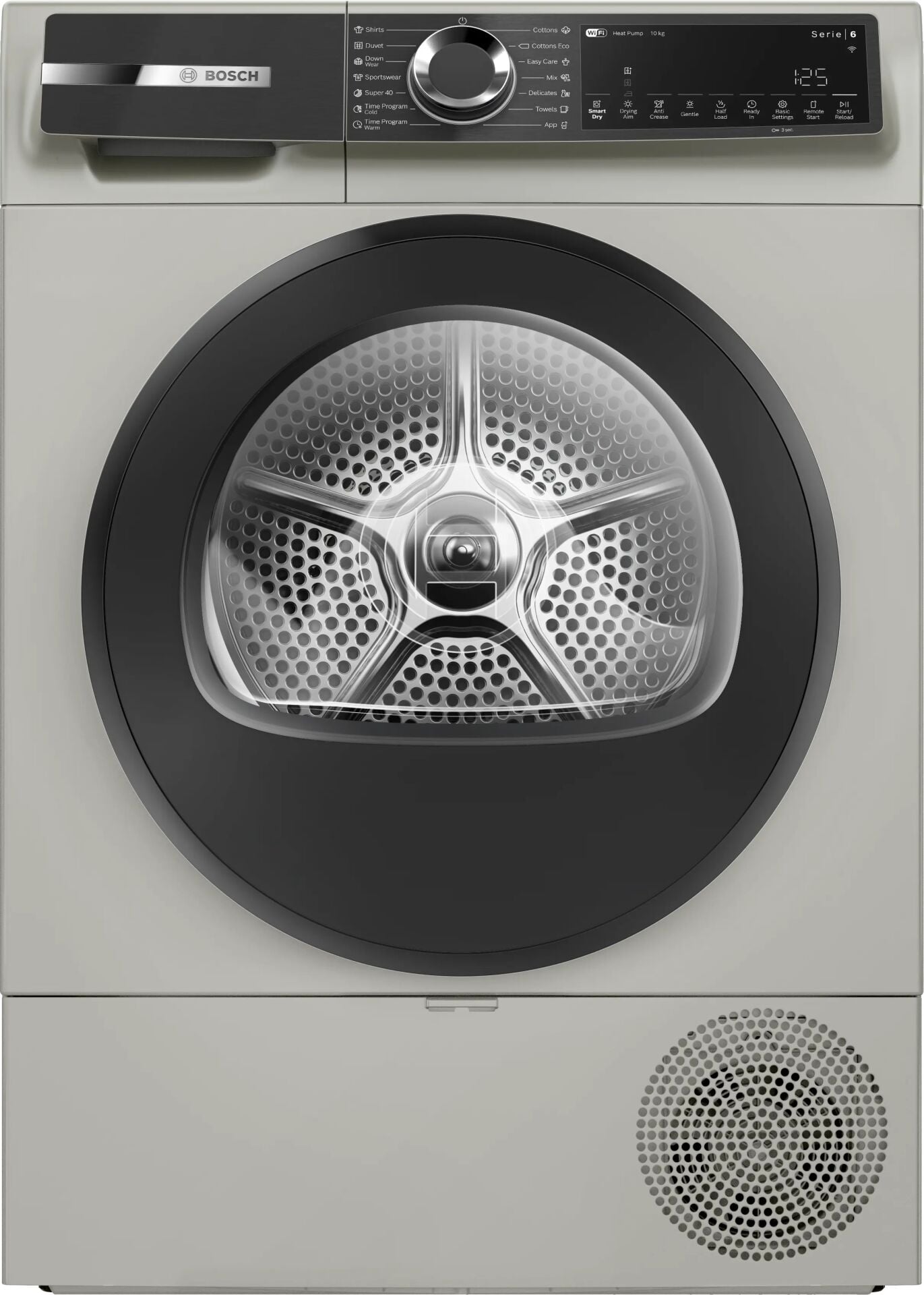 WQK2521XME-Seri | 6 ısı pompalı kurutucu 10 kg Gümüş