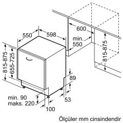 SMV6ECX86Q-Seri 6 - Solo Bulaşık Makinesi 60 cm Beyaz   - 3 ÇEKMECE
