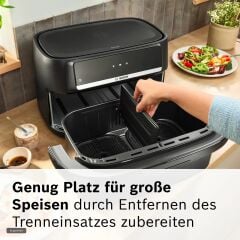 MAFD490B1-Seri 4 Çift ÇekmeceliAir Fryer Siyah (10 lt) 2500 W