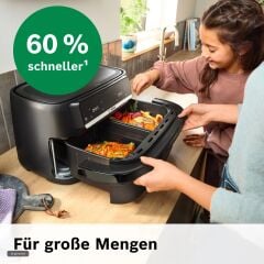 MAFD490B1-Seri 4 Çift ÇekmeceliAir Fryer Siyah (10 lt) 2500 W