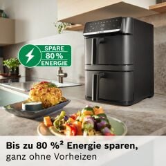 MAFD661B4-Seri 6 Çift ÇekmeceliAir Fryer Siyah (12 lt) 2800 W