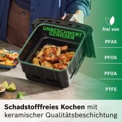 MAFD661B4-Seri 6 Çift ÇekmeceliAir Fryer Siyah (12 lt) 2800 W