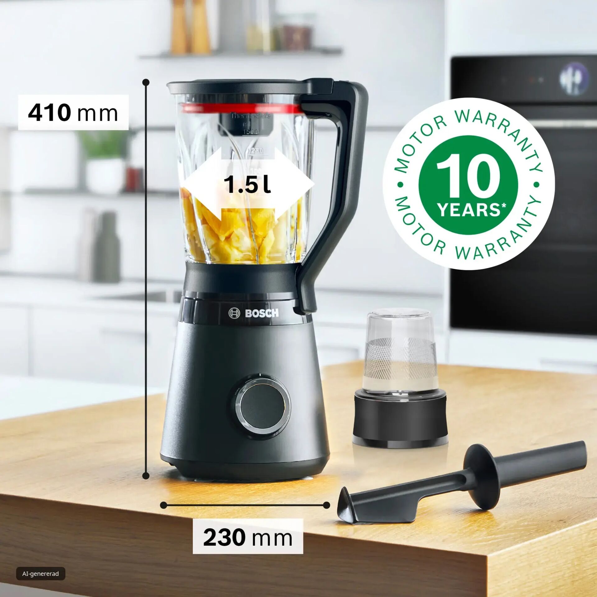 MMB4196B-Serie | 4 1200 W siyah Blender 1.5 LT