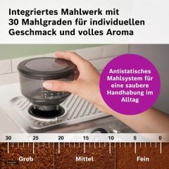 PFE401C3-Seri 4 HomeCafe portafiltreli espresso makinesi, paslanmaz çelik.